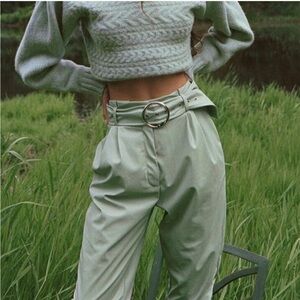 NWT For Love and Lemons leather pants